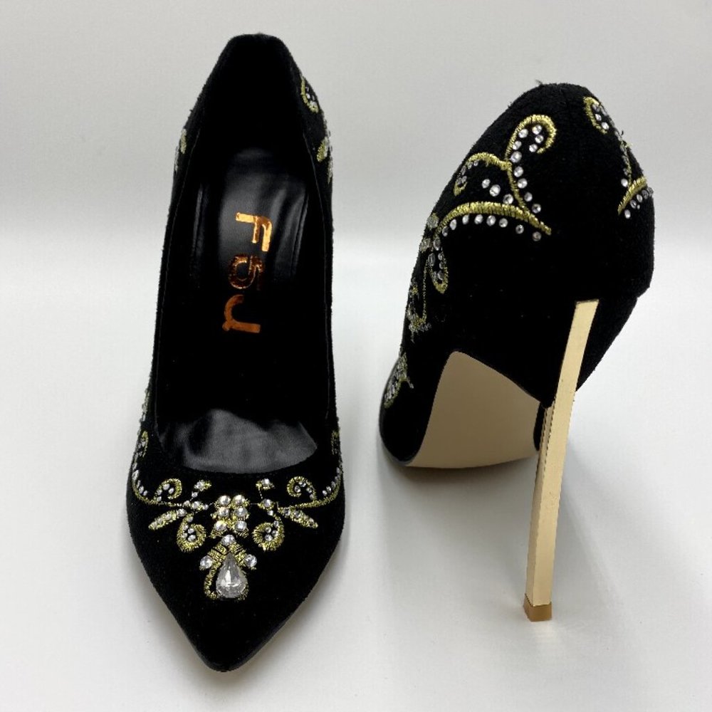 FSJ Women Sexy Stiletto High Heels Pumps Pointed T - Picture 6 of 10